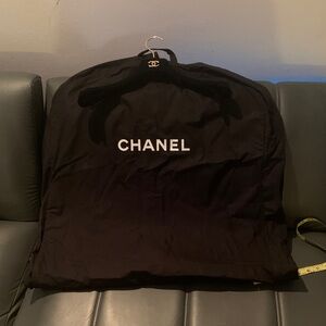 CHANEL Black Garment Cover with Logo